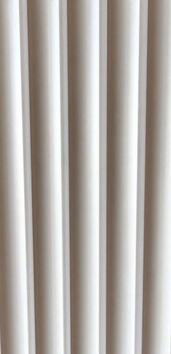 Concave PVC Wall Boards in Cream White — Concave Board KX-27 — Concave boards — Concave Board DECNO