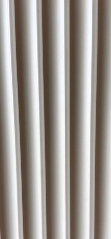 Concave PVC Wall Boards in Pure White — Concave Board KX-8 — Concave boards — Concave Board DECNO