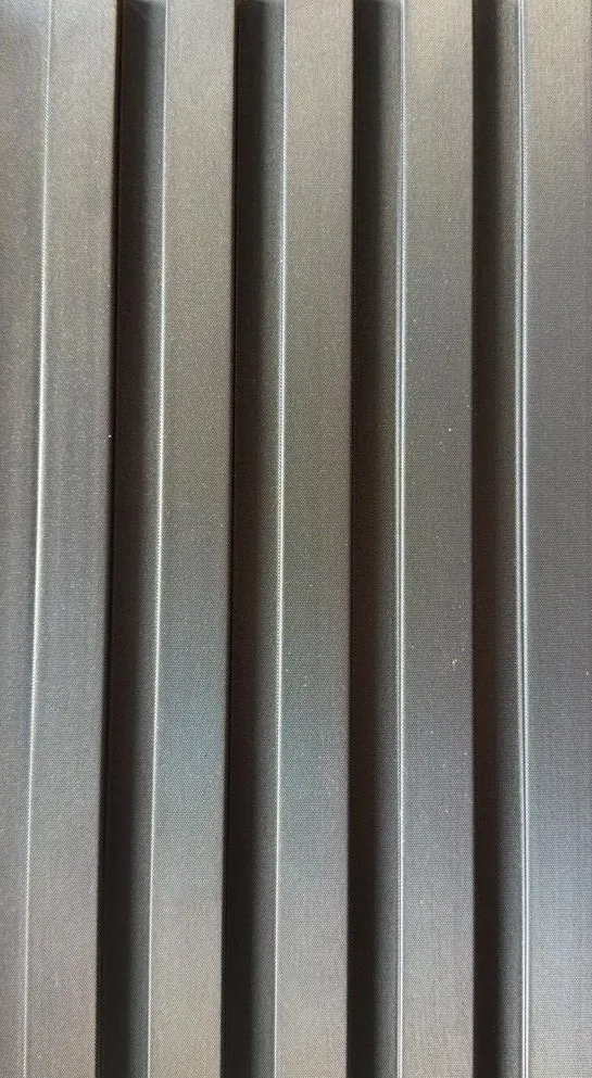 Anthracite PVC Slat Wall Boards — Slat Board KC-6 — Wall slats — Slat Board DECNO