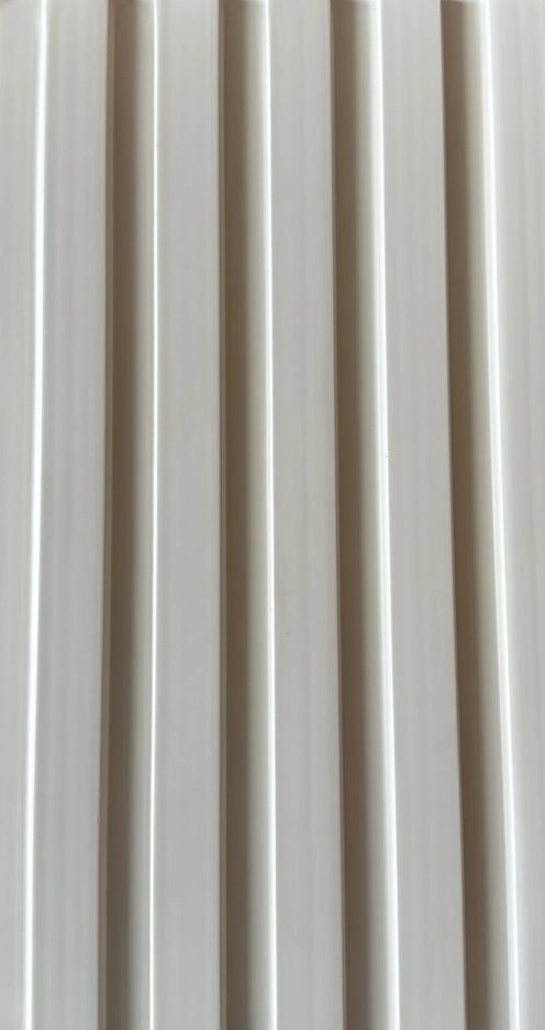 Off-White PVC Slat Wall Boards — Slat Board KX-27 — Wall slats — Slat Board DECNO