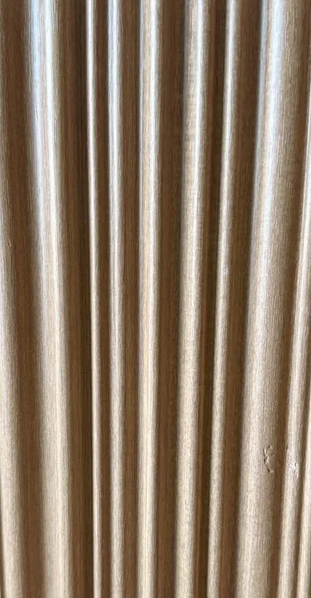 Sanded Oak Wood-Effect Slat Wall Boards in Rosy Beige — Slat Board KM-148-02 — Wall slats — Slat Board DECNO
