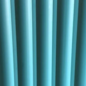 Bardage Mural PVC Lames Concaves Bleu Turquoise — Concave Board KX-10 | 2800 × 147 × 12 mm