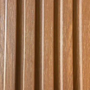 Bardage Mural Slat Imitation Bois Noyer Chaud — Slat Board KM-41 | 2900 × 159 × 10 mm
