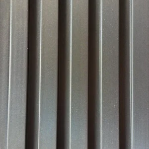 Bardage Mural PVC Slat Anthracite — Slat Board KC-6 | 2900 × 159 × 10 mm