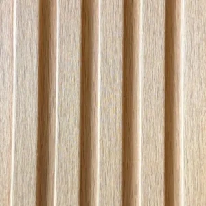 Bardage Mural Slat Imitation Bois Chêne Blond Naturel — Slat Board KM-9 | 2900 × 159 × 10 mm