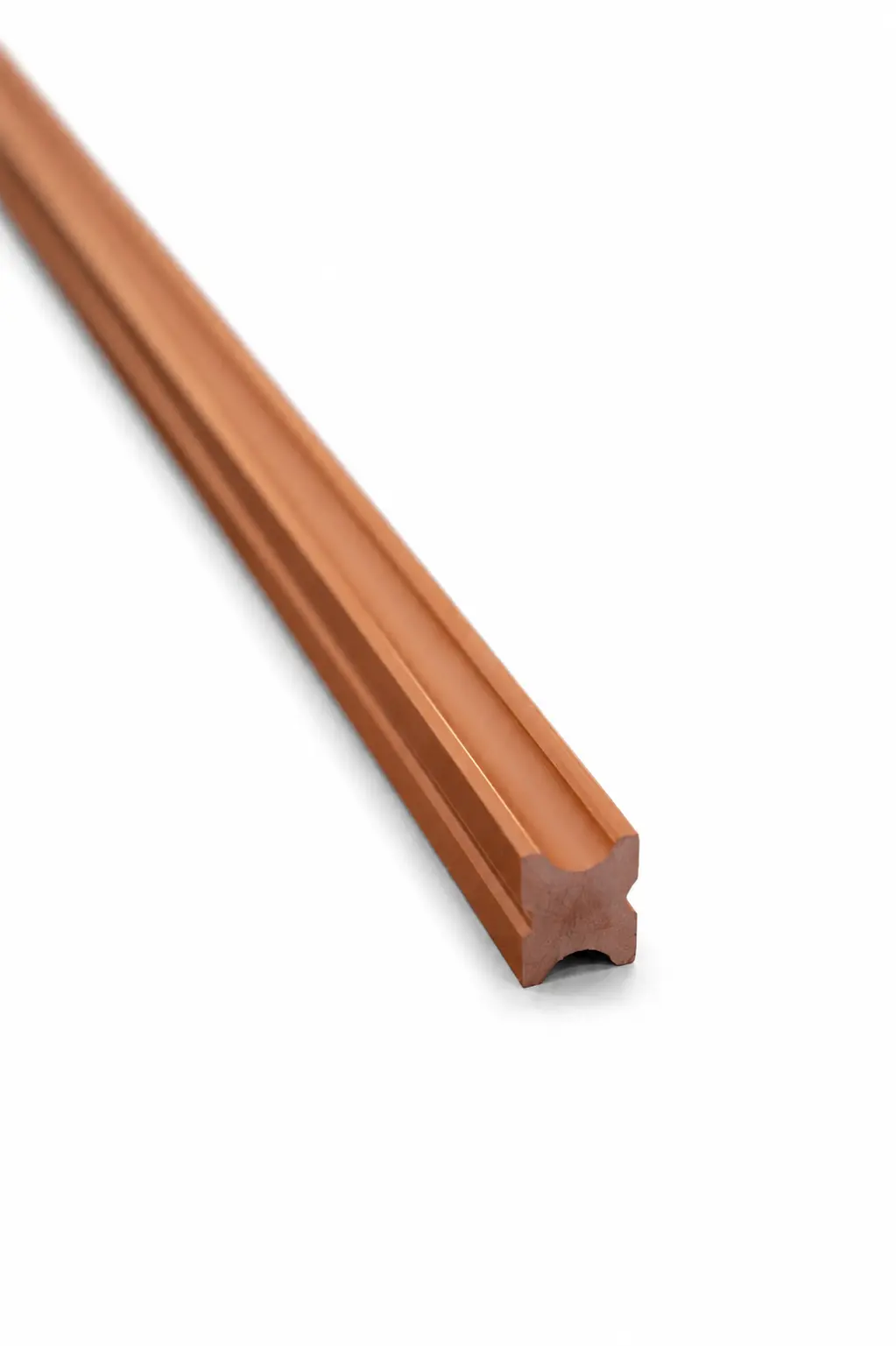 Lambourde Terrasse WPC Brun Teck — 3100 × 40 × 30 mm | Structure Pose Lames de Terrasse DECNO